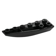 Brick Wedged, Curved Inverted 6 × 2 Left Black