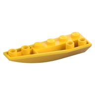 Brick Wedged, Curved Inverted 6 × 2 Left Yellow