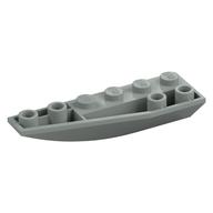 Brick Wedged, Curved Inverted 6 × 2 Left Light Gray