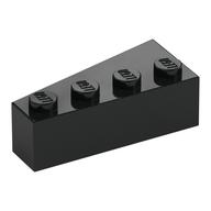 Brick Wedged, Angled 4 × 2 Right Black