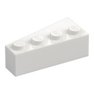 Brick Wedged, Angled 4 × 2 Right White