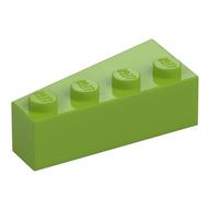 Brick Wedged, Angled 4 × 2 Right Lime