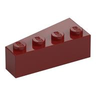Brick Wedged, Angled 4 × 2 Right Dark Red