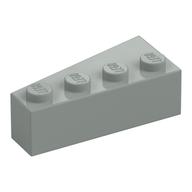Brick Wedged, Angled 4 × 2 Right Light Gray