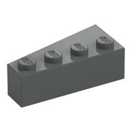 Brick Wedged, Angled 4 × 2 Right Dark Gray
