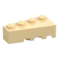 Brick Wedged, Angled 4 × 2 Left Tan