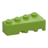 Brick Wedged, Angled 4 × 2 Left Lime