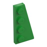 Wedge Plate 4 × 2 Right Bright Green
