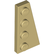 Wedge Plate 4 × 2 Right Tan