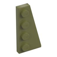 Wedge Plate 4 × 2 Right Olive Green