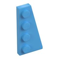 Wedge Plate 4 × 2 Right Medium Blue