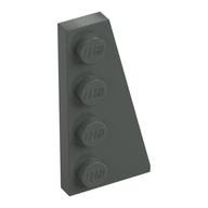 Wedge Plate 4 × 2 Right Dark Gray