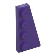 Wedge Plate 4 × 2 Right Dark Purple