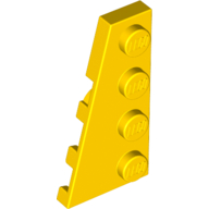 Wedge Plate 4 × 2 Left Yellow