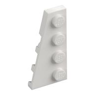 Wedge Plate 4 × 2 Left White