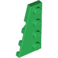 Wedge Plate 4 × 2 Left Green