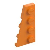 Wedge Plate 4 × 2 Left Medium Orange