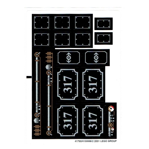 Stickerbogen für Sets 4534-1, 4186868-1, 10205-1 [Keine Farbe/Beliebige Farbe]