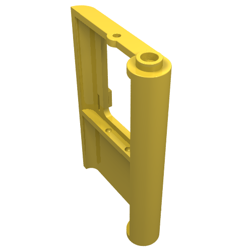 Door 1 × 4 × 5 Train Left Yellow