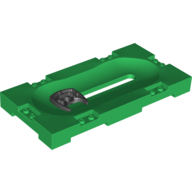 Sports Field Section 8 × 16 with Horizontal Slot and Black Sliding Holder [Complete Assembly] Green