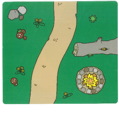 Playmat, Duplo, Curved Road, Firepit / Curved Road, Pond Print [Keine Farbe/Beliebige Farbe]