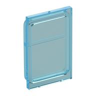 Glass for Train Door Lip On Top and Bottom Trans-Light Blue