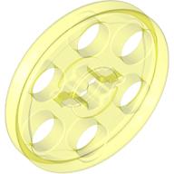 Technic Wedge Belt Wheel [aka Pulley] Transparent-Neongrün