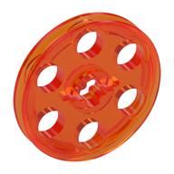 Technic Wedge Belt Wheel [aka Pulley] Trans-Neon Orange