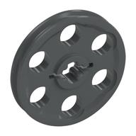 Technic Wedge Belt Wheel [aka Pulley] Dark Bluish Gray