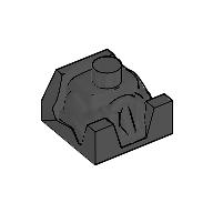 Racer Driver, Brick Special 2 × 2 No Head Schwarz