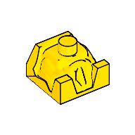 Racer Driver, Brick Special 2 × 2 No Head Gelb