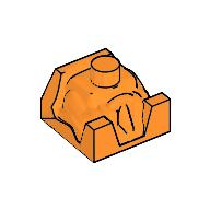 Racer Driver, Brick Special 2 × 2 No Head Orange