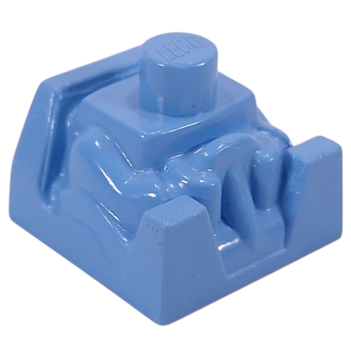 Racer Driver, Brick Special 2 × 2 No Head Medium Blue