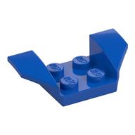 Mudguard 2 × 4 with 2 × 2 Studs and Flared Wings Blue