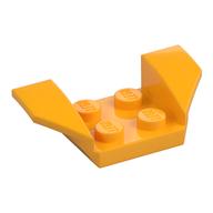 Mudguard 2 × 4 with 2 × 2 Studs and Flared Wings Bright Light Orange
