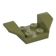 Mudguard 2 × 4 with 2 × 2 Studs and Flared Wings Olivgrün