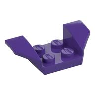 Mudguard 2 × 4 with 2 × 2 Studs and Flared Wings Dunkellila