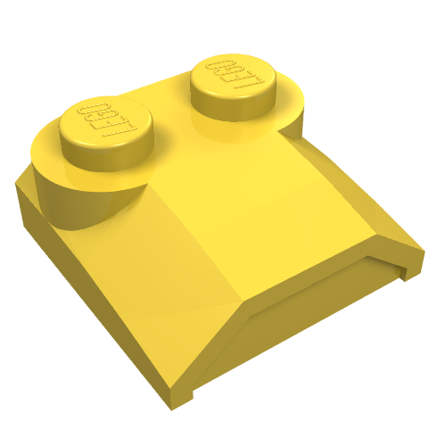 Brick Curved 2 × 2 × 2/3 Two Studs and Lip End