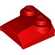 Brick Curved 2 × 2 × 2/3 Two Studs and Lip End Red