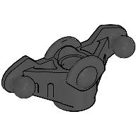 Technic Wheel Hub 3 Pin Holder (RC Vehicles) Schwarz