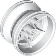 Wheel 43.2 × 26 Technic Racing Small with 3 Pinholes White
