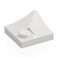 Plate Special 2 × 2 with Double Inverted Curve, 1 Stud White