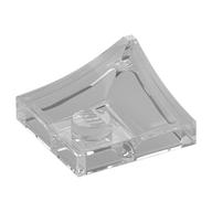 Plate Special 2 × 2 with Double Inverted Curve, 1 Stud Trans-Clear