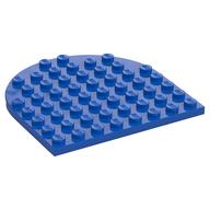 Plate 8 × 8 with Rounded End Blue