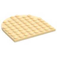 Plate 8 × 8 with Rounded End Tan