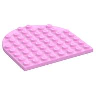 Plate 8 × 8 with Rounded End Bright Pink