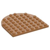 Platte 8 × 8 mit abgerundet Ende Mittelnougat