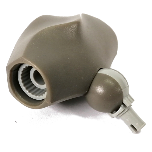 Large Figure Connector Block, 6 × 6 × 3 with 3 Sockets, 1 Pin Dark Gray