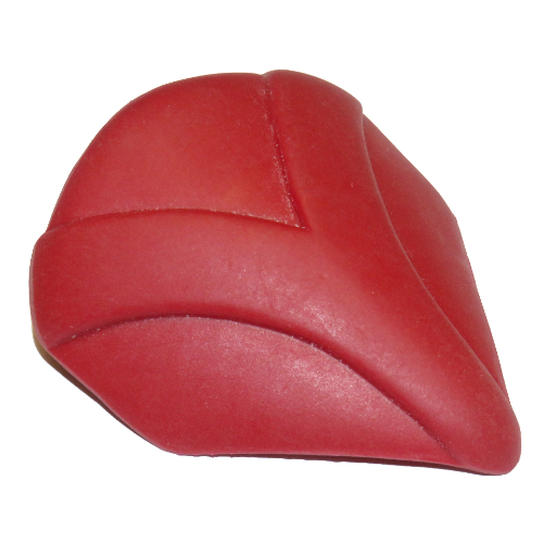 Large Figure Shield, Large with Axle Dark Red
