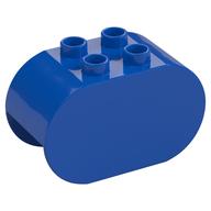 Duplo Brick 2 × 4 × 2 Rounded Ends Blue